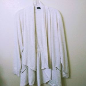 Apt. 9 Women’s Open Cardigan Jacket Ivory 1X